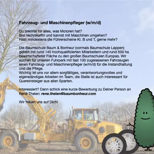 Vehicle and machine maintenance technician (f/m/d)